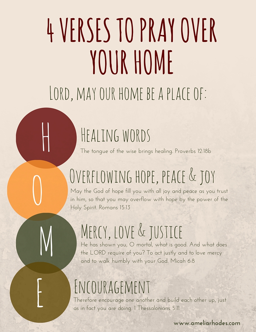 4 verses to pray over your HOME