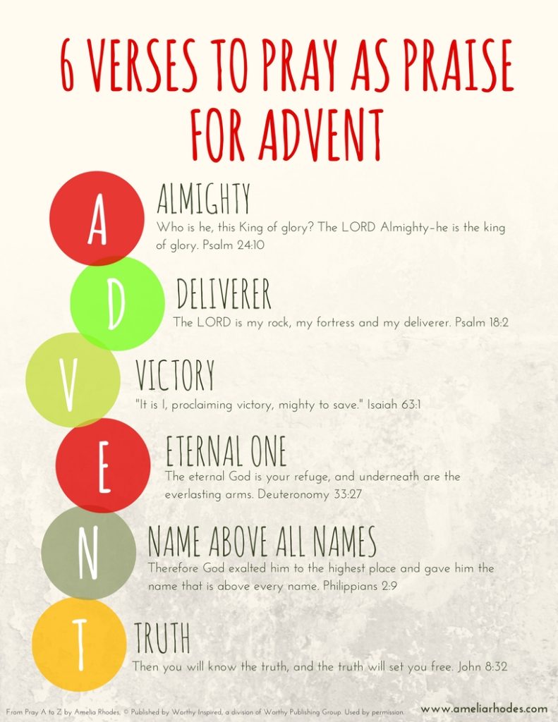 6 Verses To Pray Using A D V E N T Printable Amelia Rhodes 6 Verses To Pray Using A D V E N T Printable Amelia Rhodes