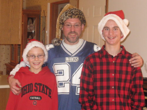 Roseanne's brother Scott with her boys Brody and Brock.